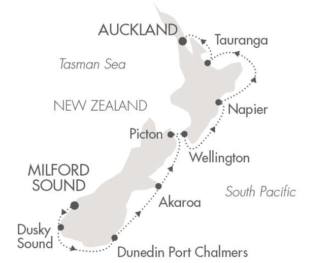 New Zealand map