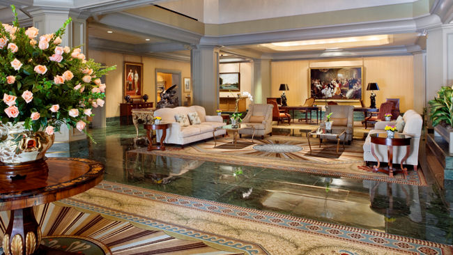 Windsor Court Hotel lobby