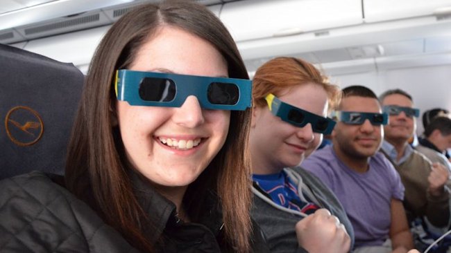 lufthansa solar eclipse passengers