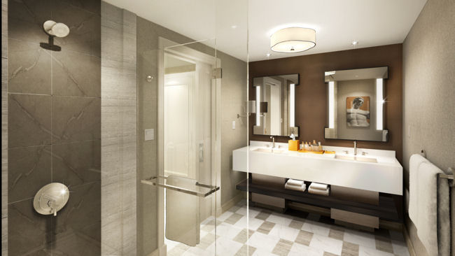 Caesars Palace Julius Tower bathroom