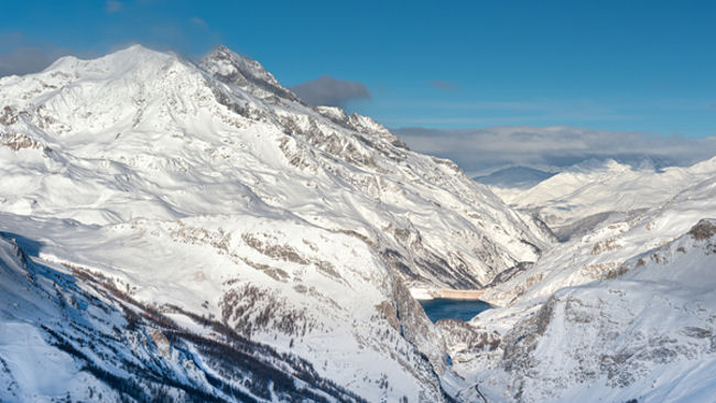 snowy mountains