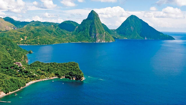 Anse Chastanet aerial