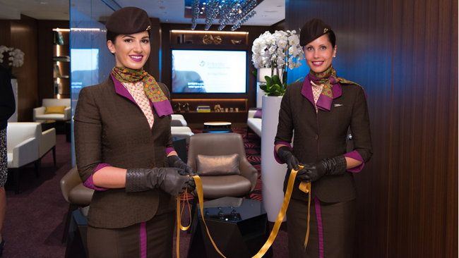 Etihad flight attendants