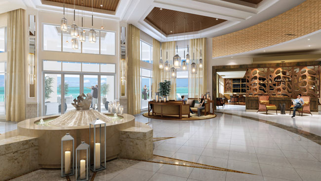 luxury hotel lobby