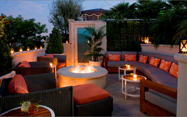 The Roof Garden at The Peninsula Beverly Hills