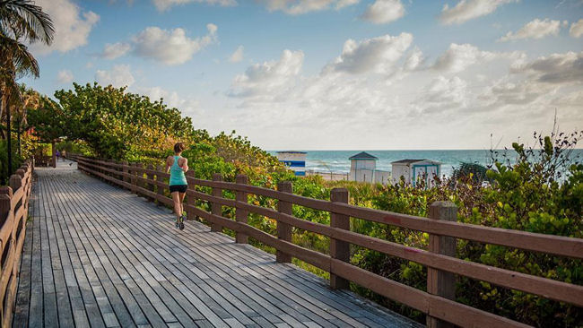 Miami Beach boardwalk