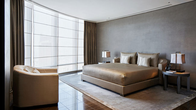 Armani Dubai Suite bedroom