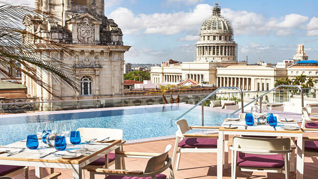 Gran Hotel Manzana Kempinski La Habana rooftop