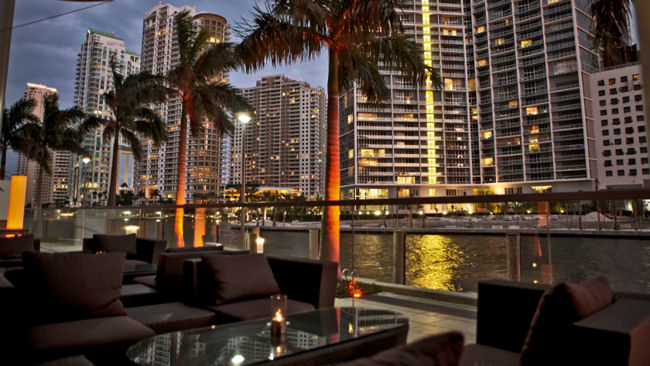 Toasts Zuma Miami Terrace