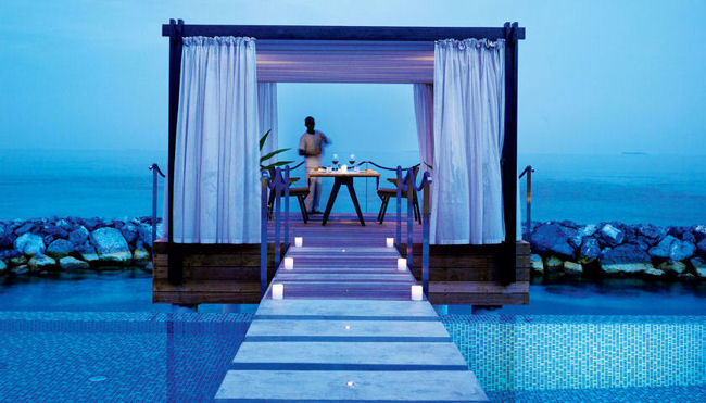 Velaa Private Island romantic overwater villa