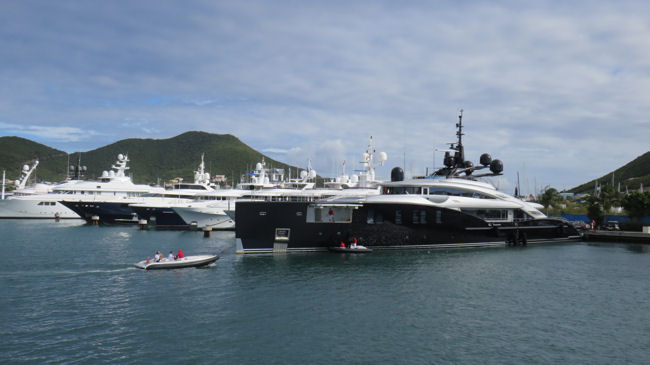 superyacht BINA in the Caribbean