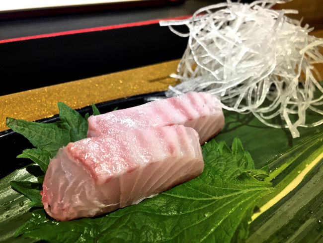 Parrot fish sashimi