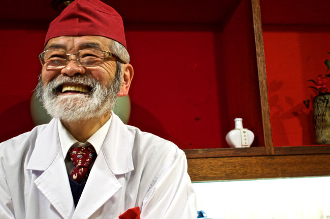 Shikoku Sushi chef Isao Hiraoka at Sushi Tarafuku