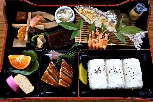 Shimanto River, a bento box lunch