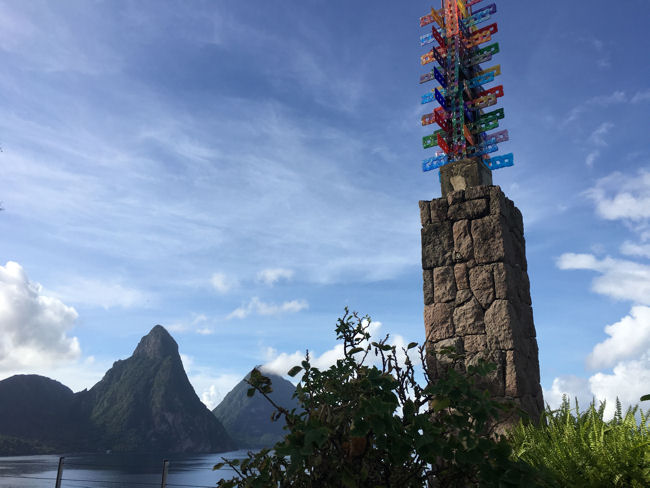 Jade Mountain column