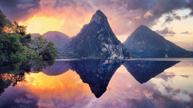 Jade Mountain Sunrise