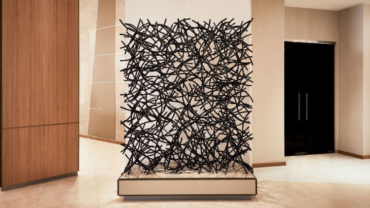 AC Miami lobby sculpture