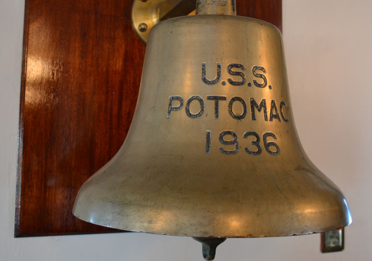 Bell on Potomac yacht