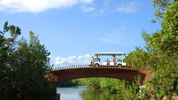 Fairmont Mayakoba golf cart