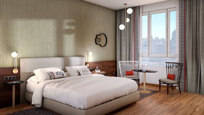 Hyatt Centric Gran Via Madrid guestroom