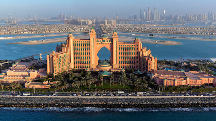 Atlantis, The Palm aerial view