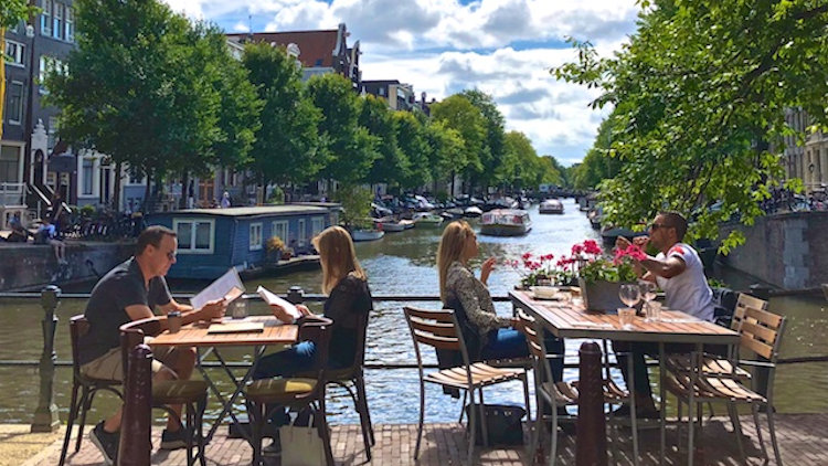 Amsterdam patio dining