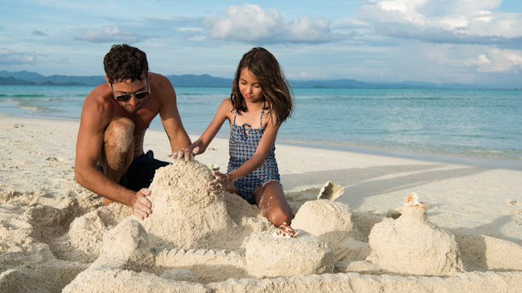 building sandcastle
