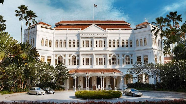 Raffles Hotel Singapore exterior daytime