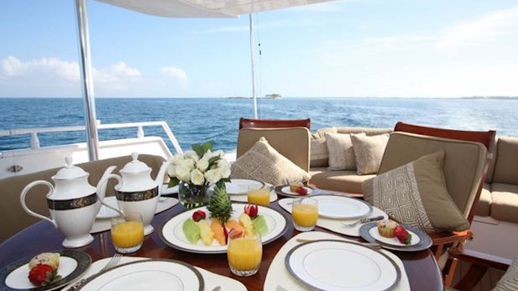 Mother's Day yacht breakfast