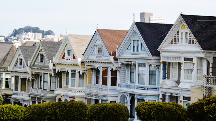 Alamo Square houses