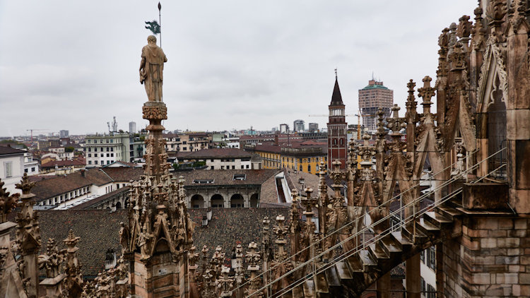 Milan Duomo roof