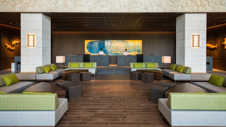 Hyatt Regency Seragaki Island lobby