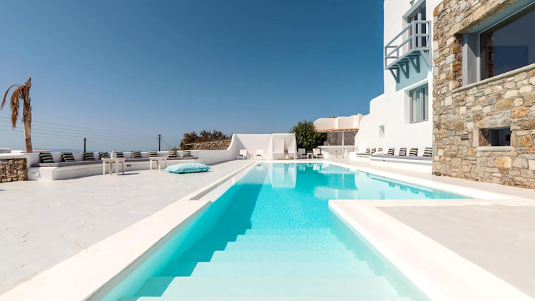 Mykonos villa pool