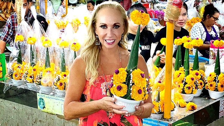 Thailand flower market