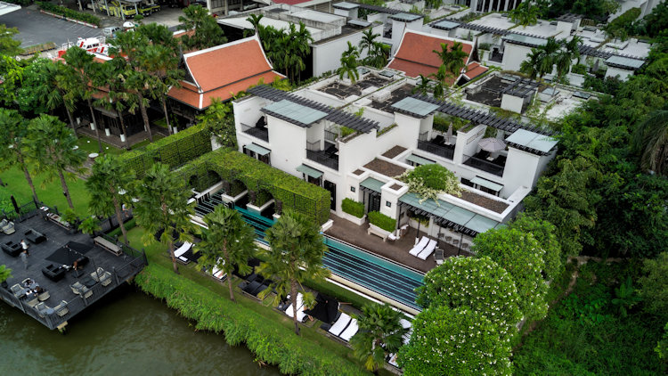 Thailand Siam hotel aerial view