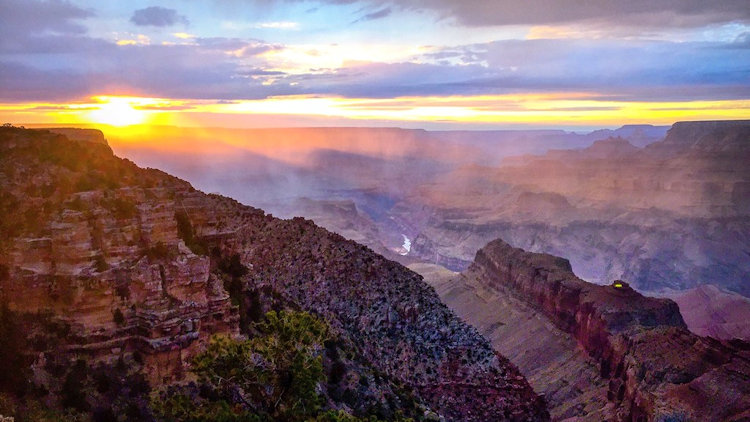 sunset at Grand Canyon