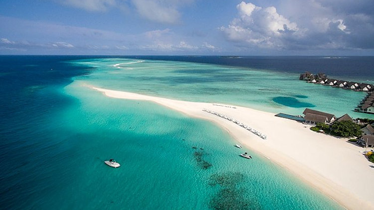 Four Seasons Resort Malidives aerial view 