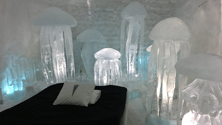 Icehotel bedroom