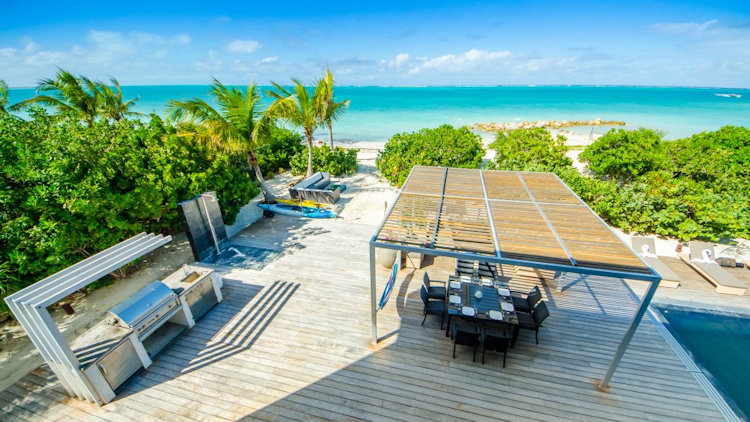 Turks and Caicos villa deck