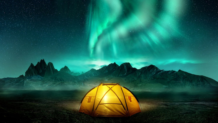 northern lights tent