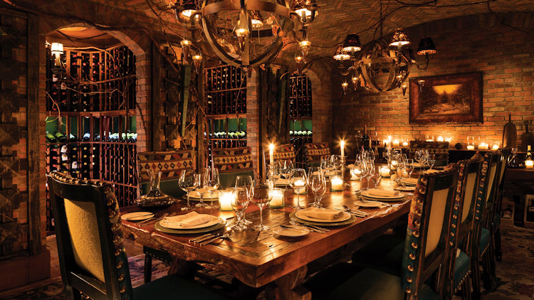 Lake Placid wine cellar