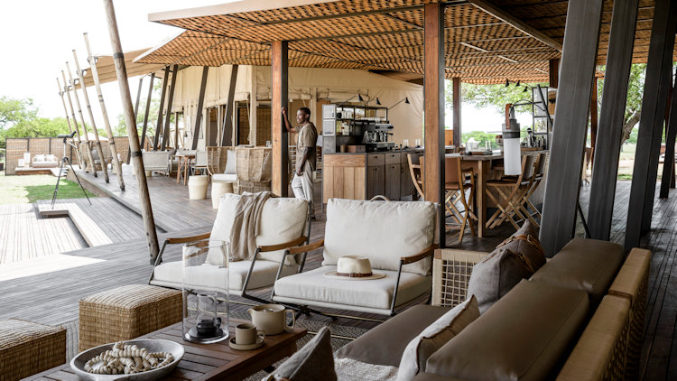 Singita Sabora Tented Camp dining