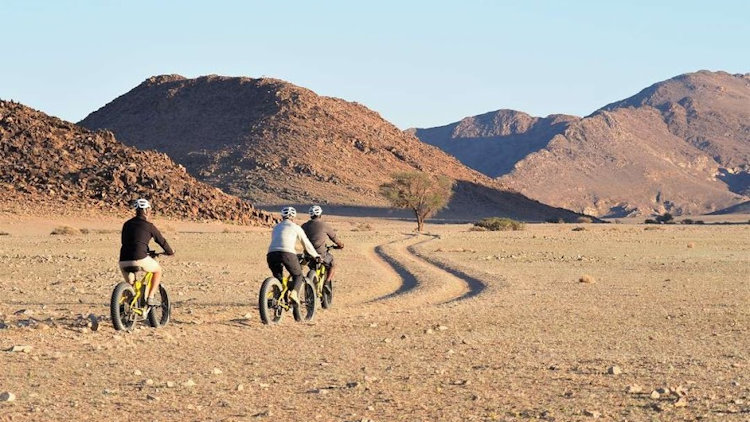 namib desert bike riding