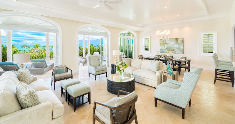 Shore Club villa livingroom
