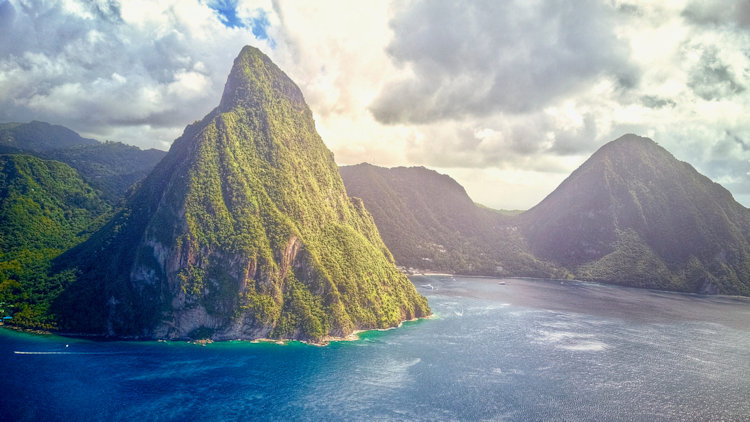 St Lucia Pitons