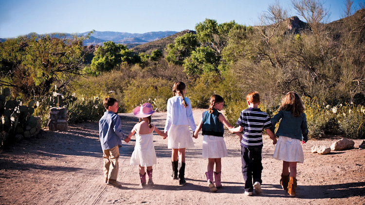 kids on ranch