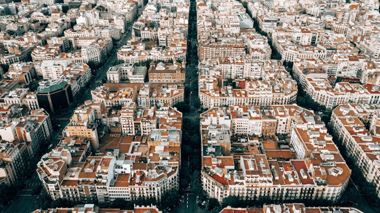 Barcelona aerial