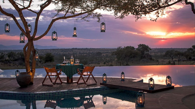 Serengeti romantic dinner proposal