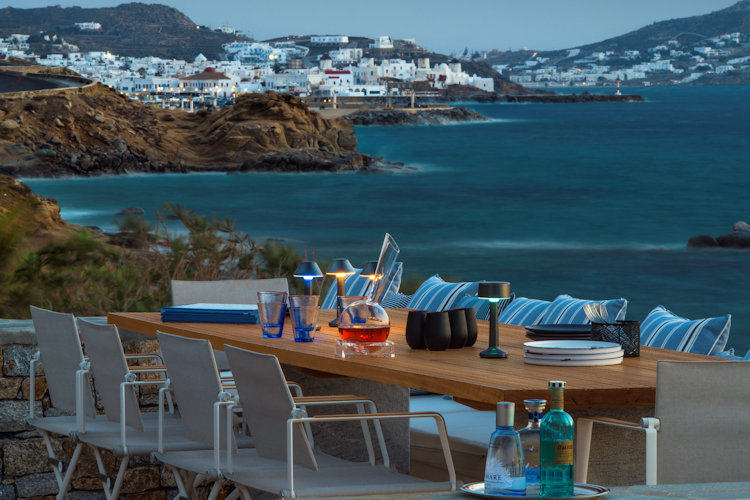Mykonos Riviera outdoor dining