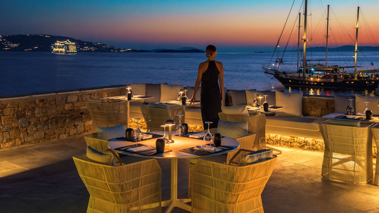 Dinner on the Mykonos Riviera